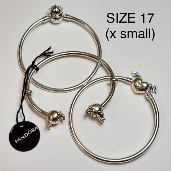 Set of 3 Sterling Silver DISNEY Pandora Bracelets - Picture 1 of 1
